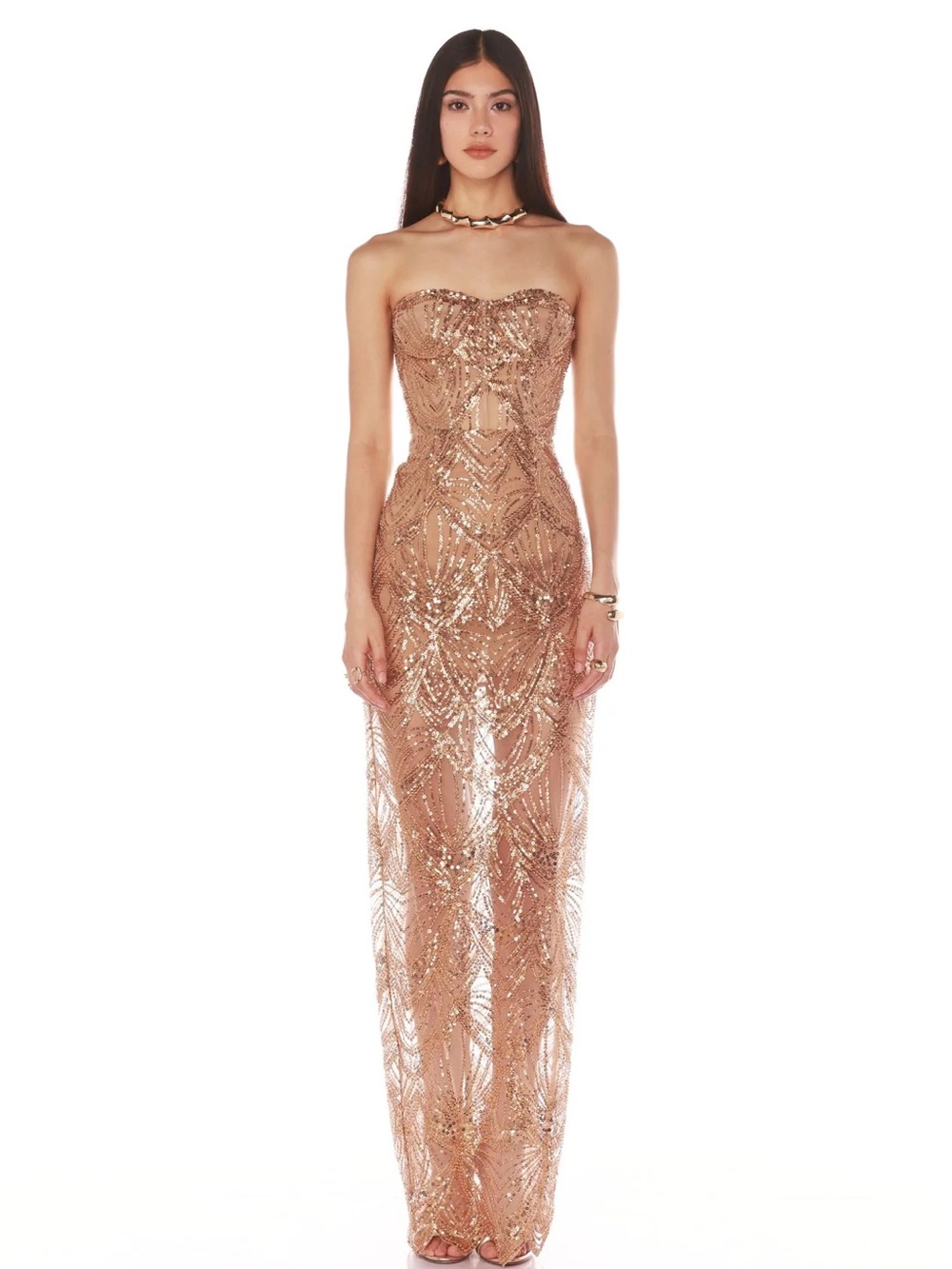 NWT Bronx and Banco Giselle Maxi Dress Size US XL